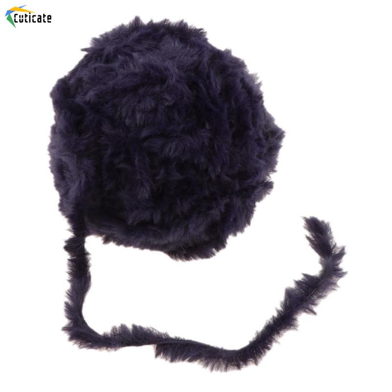 Cuộn Len Lông Mi Giả Mềm 32m Sợi Nhân Tạo Màu Trắng