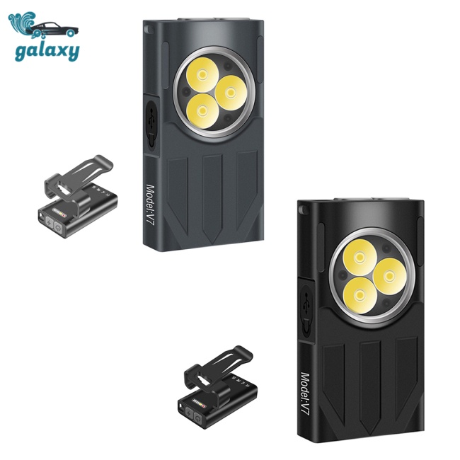 Galaxy Đèn Pin Mini Đa Năng 1100lm Bằng Hợp Kim Nhôm Có Móc Khóa Nam Châm