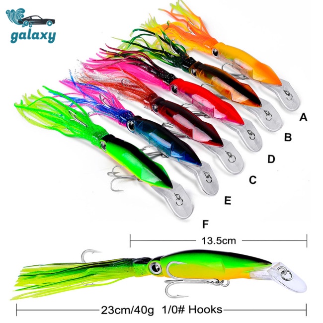 Galaxy Mồi Giả Nhử Cá Hình Bạch Tuộc 14cm / 40g Bằng Nhựa Cứng
