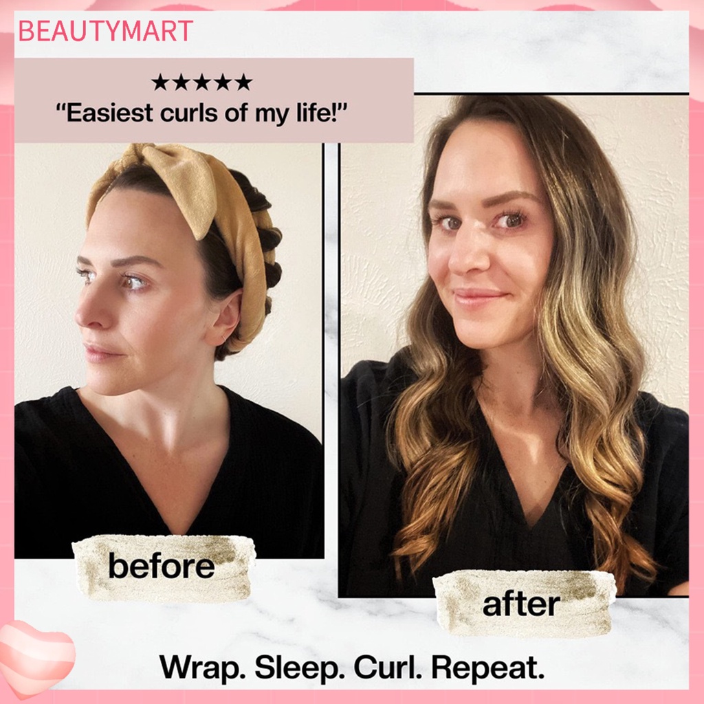 Băng Đô Vải Uốn Tóc Xoăn Không Để Lại Dấu Vết Chống Trượt Có Thể Điều Chỉnh Linh Hoạt DIY