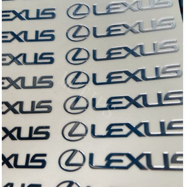 Logo 3D Bằng Kim Loại Dán Trang Trí Cửa Sổ Xe Hơi Lexus CT200H NX250 rx 570 RX300 LX570 RX350 LX470 IS NX ES