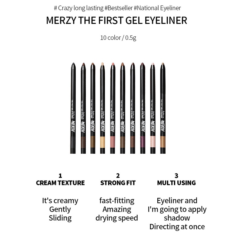 Gel Kẻ Mắt 0.5G 10 Loại Tùy Chọn