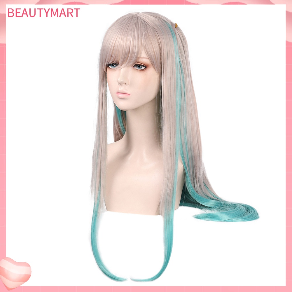 Tóc Giả Dài Thẳng Màu Gradient Bằng Sợi Tổng Hợp Thời Trang Cho Nữ