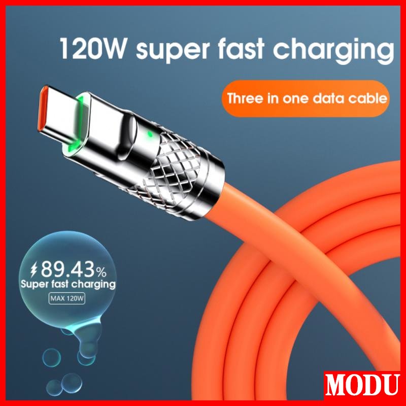 Cáp SạC Nhanh LoạI C 3 Trong 1 20W 6A BằNg Silicone