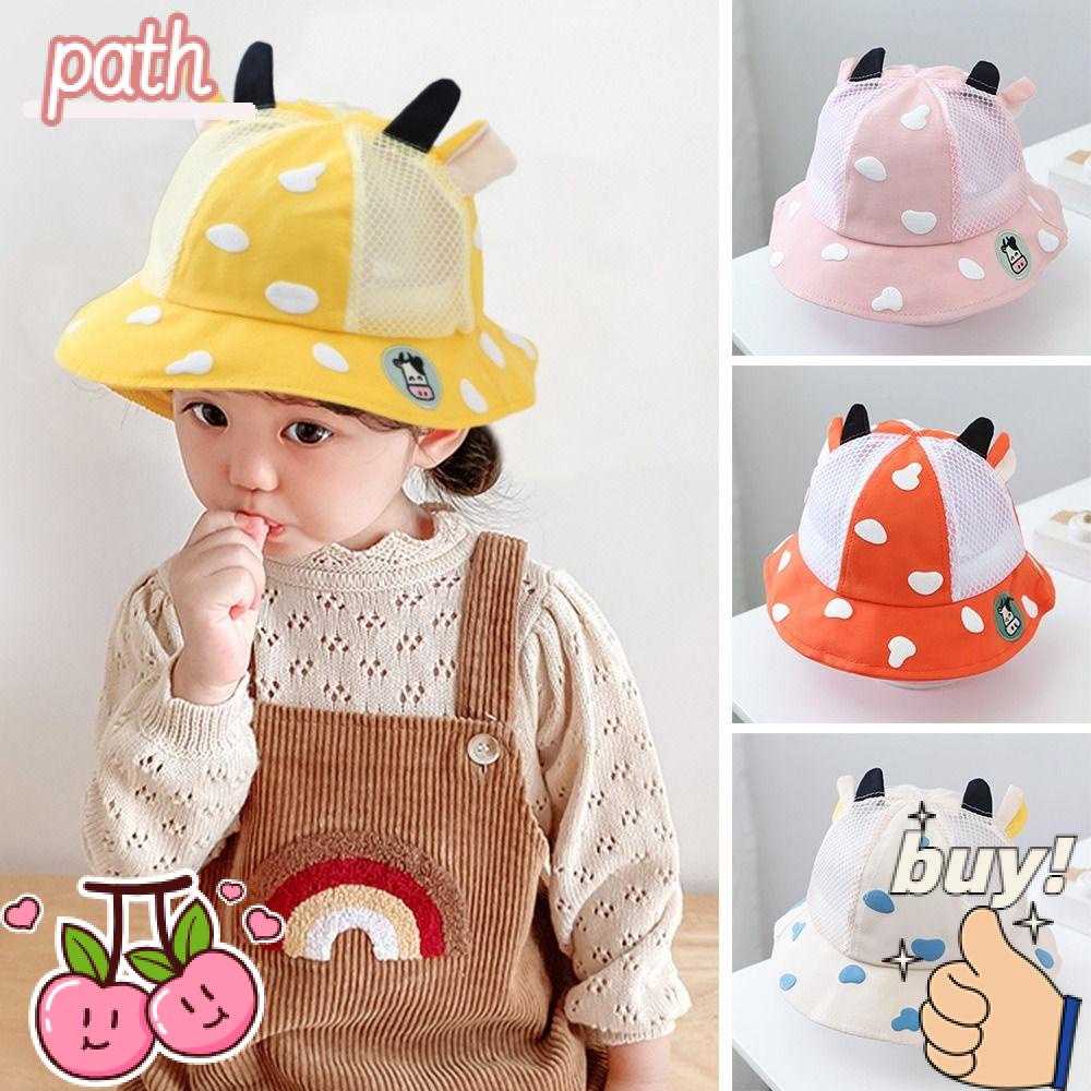 PATH Nón Vành Phối Lưới Thoáng Khí Họa Tiết Hoạt Hình Thời Trang Đi Biển Cho Nam Và Nữ