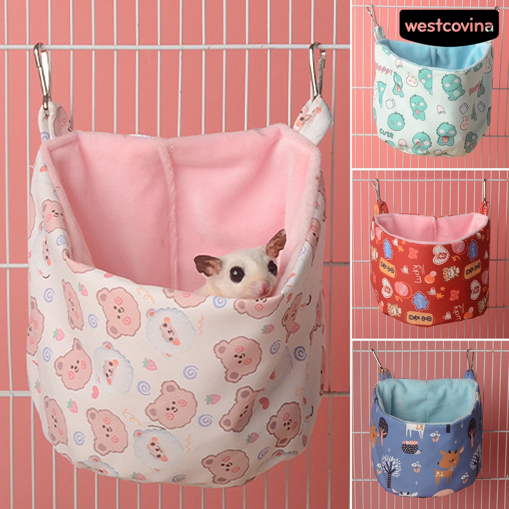 [COD]♞Võng Treo Thoải Mái Họa Tiết Khủng Long Hoạt Hình Cho Hamster / Sóc