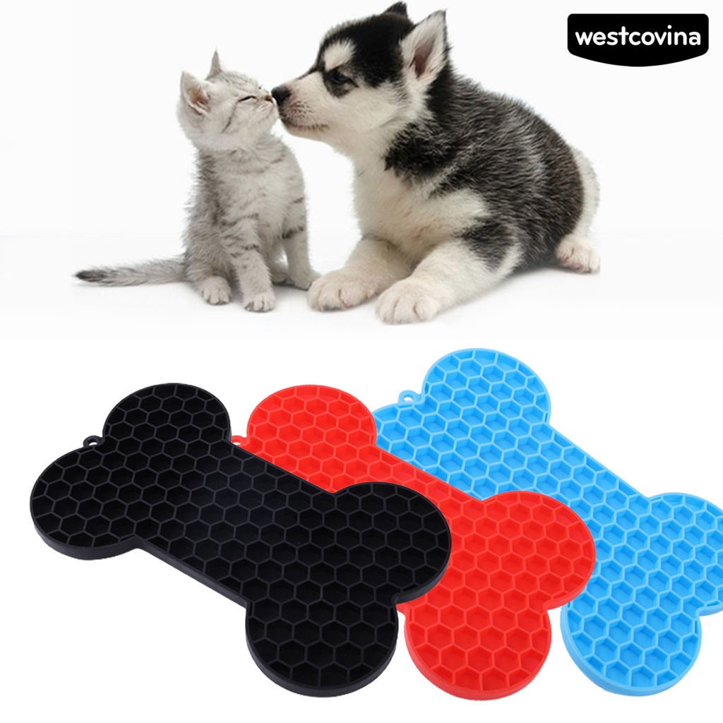 [COD]♞Thảm Lót Thức Ăn Hình Khúc Xương Chống Kẹt Tay Giúp Giảm Căng Thẳng Dành Cho Thú Cưng