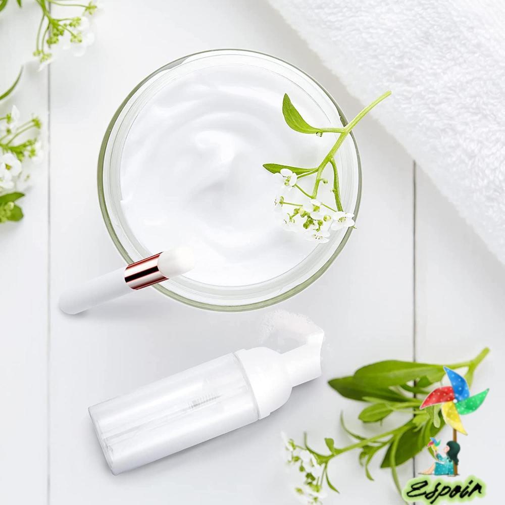 ESPO Set 32 Bàn Chải Làm Sạch Lông Mi / Mũi Làm Sạch Sâu Kèm Bình Đựng Xà Phòng Bơm Đầu Đen