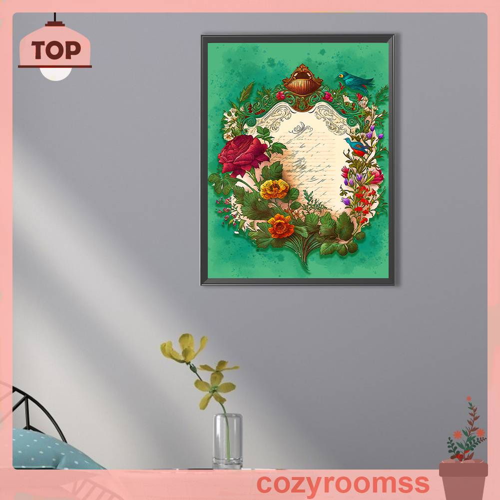 Tranh Đính Đá Kim Cương Toàn Bộ 5D DIY Kẹp Tròn Trang Trí Nhà Cửa