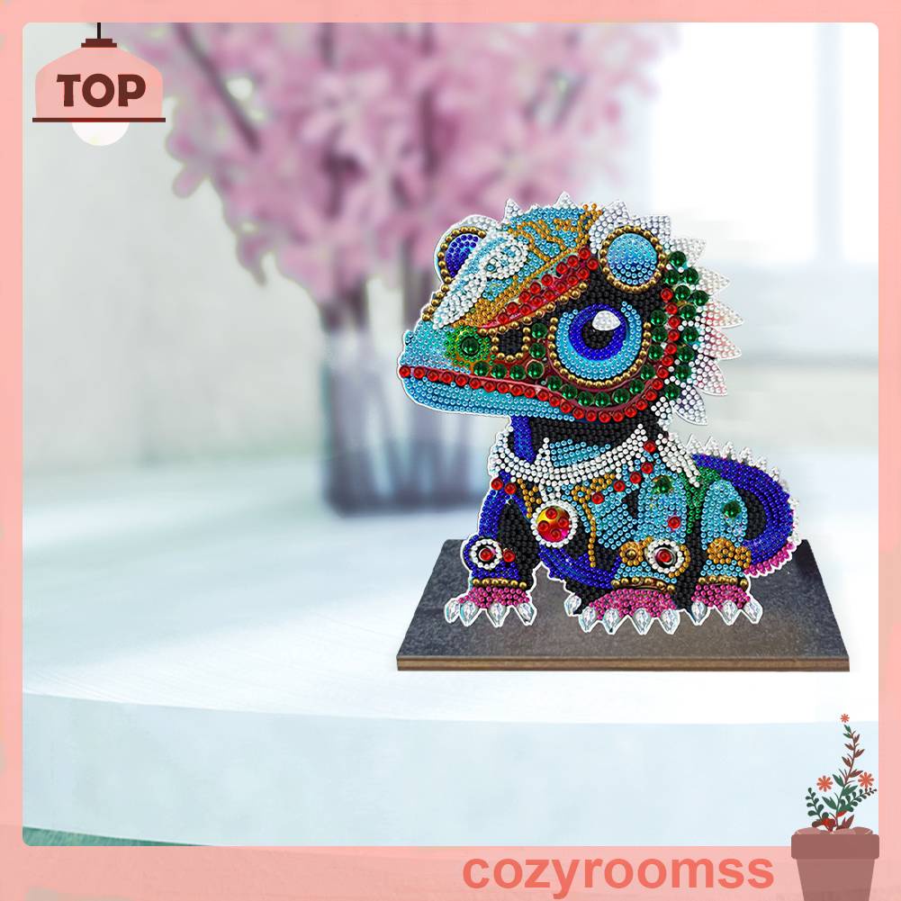 Tranh Đính Đá Thủ Công Tự Làm Hình Động Vật Trang Trí Nhà Cửa