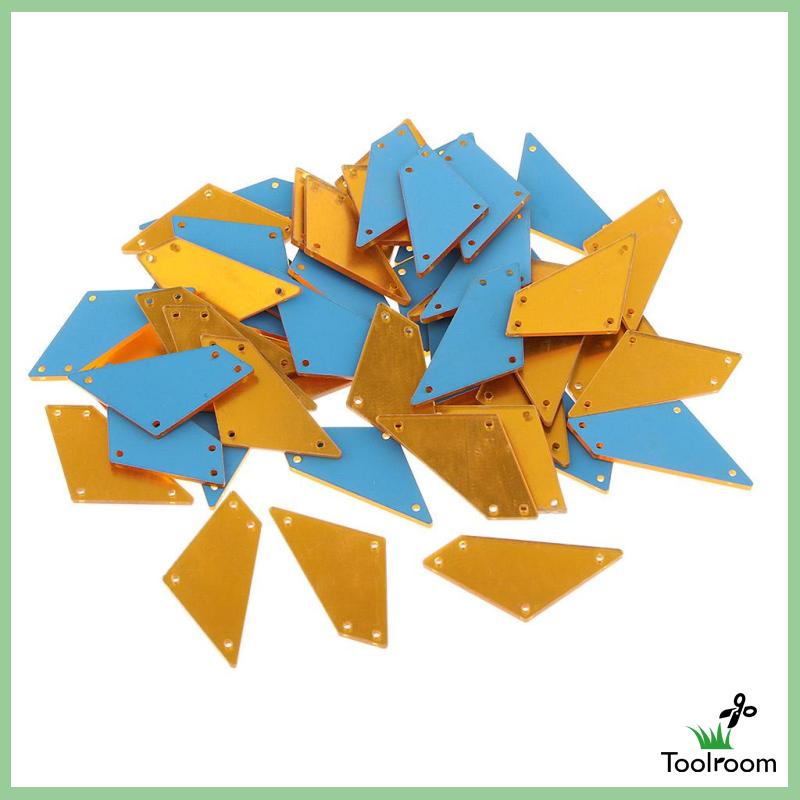 Bộ 50 Viên Đá Pha Lê Acrylic Dùng May Giày / Trang Trí Váy