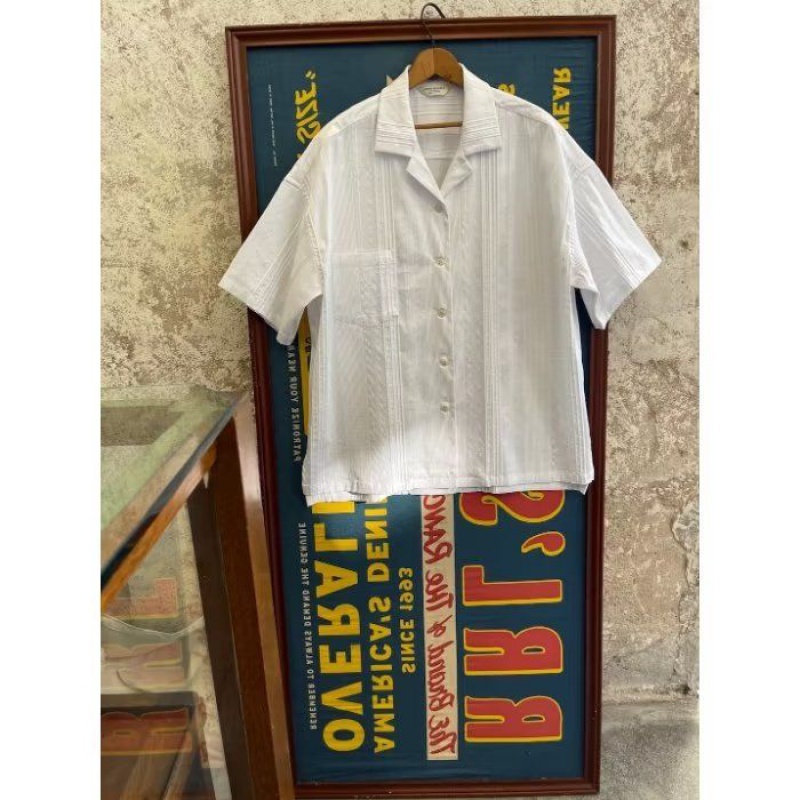 Áo Sơ Mi Tay Ngắn Họa Tiết Kẻ Sọc Đơn Giản Thời Trang Mùa Hè 2023 Phong Cách Nhật Bản Mới