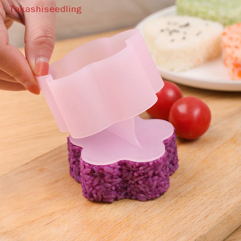 Khuôn Làm Cơm Bento Chống Dính Hình Tam Giác / Hoa Mận / Gấu Dễ Thương Cho Bé DIY