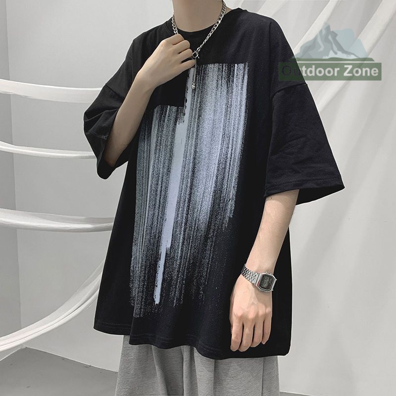 Áo Thun Tay Ngắn Dáng Rộng plus Size Thời Trang Mùa Hè Cho Nam