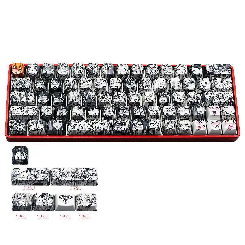 Bộ 108 Nút Bàn Phím Cơ OEM In Hình Anime Dễ Thương