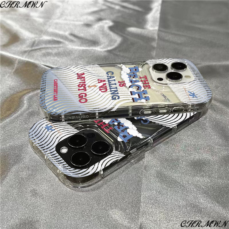 Ốp Điện Thoại Mềm Trong Suốt In Chữ Tiếng Anh Dễ Thương Cho Iphone 14Promax 1312 / 11 7 / 8plus xr / sins QKQX