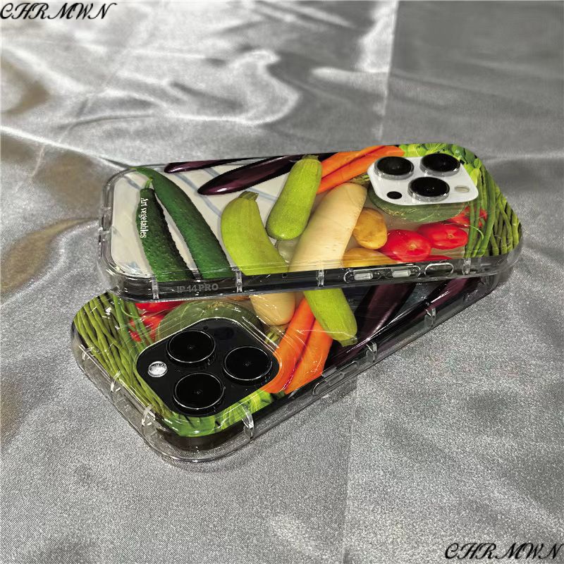 Ốp Điện Thoại Mềm Trong Suốt In Hình Rau Củ Quả Cho Iphone 14Promax 1312 / 11 7 / 8plus xr / sins 2PIA
