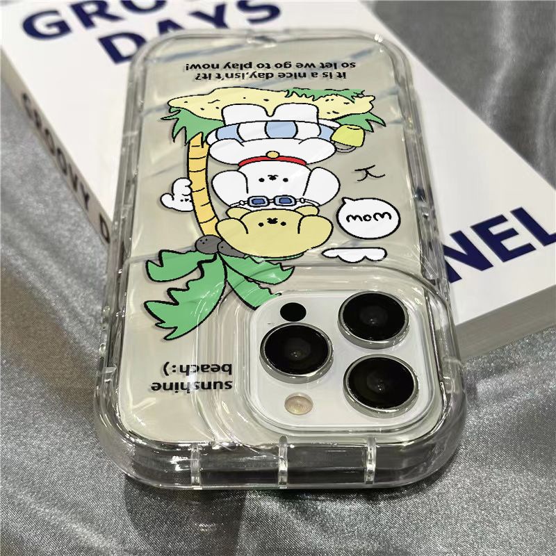 Ốp Điện Thoại Vỏ Dừa Mềm Trong Suốt Dễ Thương Cho iPhone14promax / 8 xr HRTA 1312