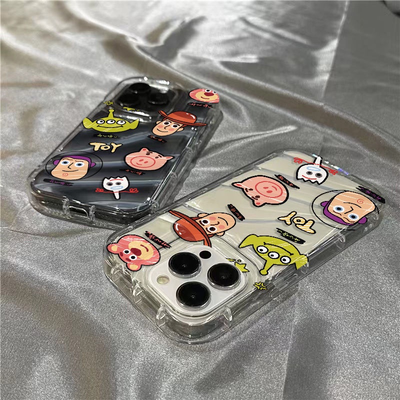 Ốp Điện Thoại Mềm Trong Suốt Họa Tiết Hoạt Hình Cho iPhone14promax 1312 / 11 7 / 8plus xr / sins LSJG