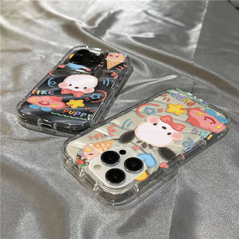 Ốp Điện Thoại Mềm Trong Suốt Họa Tiết Cún Pacha / / 8 Dễ Thương Cho Iphone 13127plus xr 11iPhone14promax / 13127plus AY3P