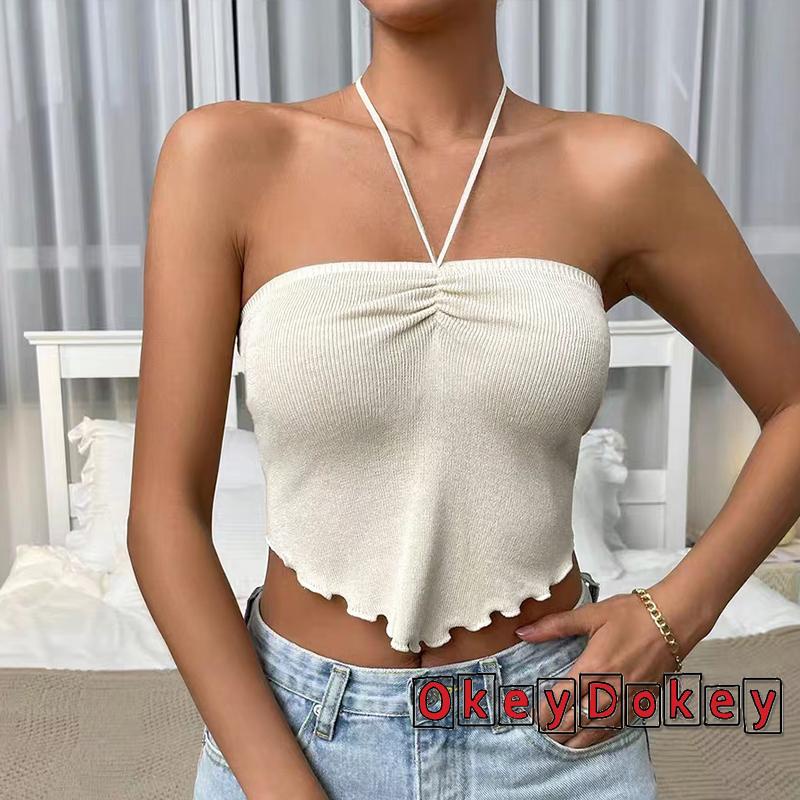 Áo Ống Hở Lưng Vạt Lệch Thời Trang Mùa Hè Cho Nữ