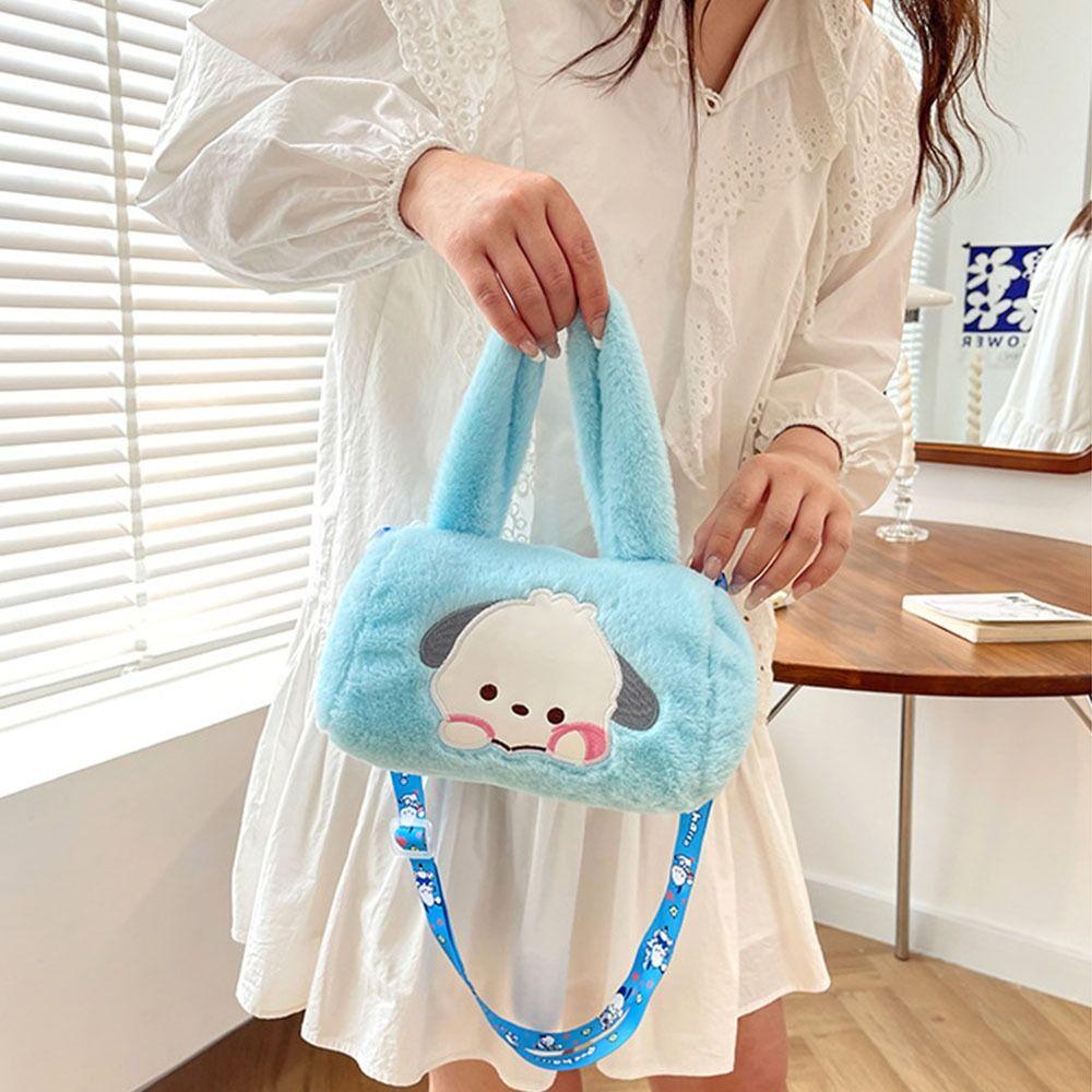 MIQUEL Ba Lô Đeo Vai Cỡ Lớn Bằng Vải Bông Họa Tiết Hoạt Hình Melody Cinnamoroll Kuromi Dễ Thương Cho Bé