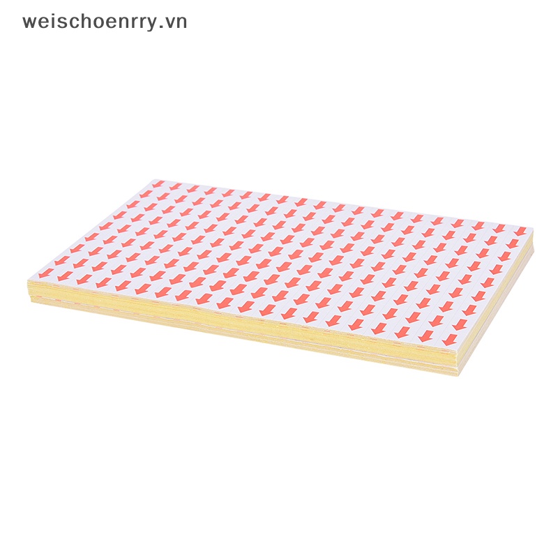 Bộ 10800 Miếng Dán Hình Mũi Tên Màu Đỏ Kích Thước 10x12mm Chuyên Dụng Cho Đánh Dấu Sương
