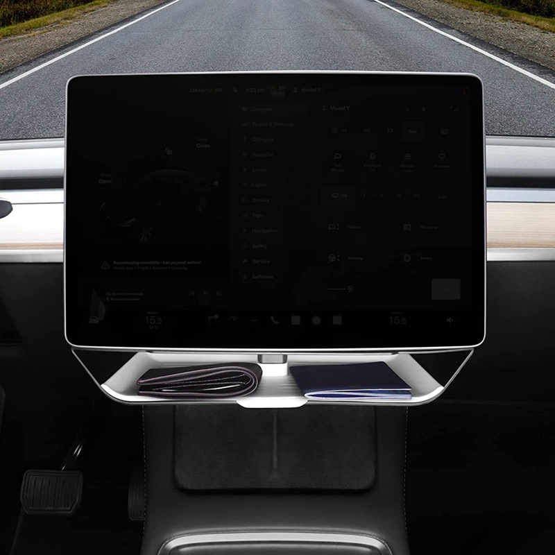 Khay Đựng Đồ Gắn Dưới Màn Hình Điều Khiển Xe Hơi Tesla Model Y / 3 2020-2023