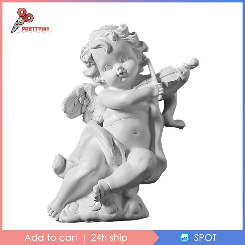 Mô Hình Thiên Thần Cherub Bằng Nhựa Resin Đáng Yêu Trang Trí Phòng Ngủ 1]