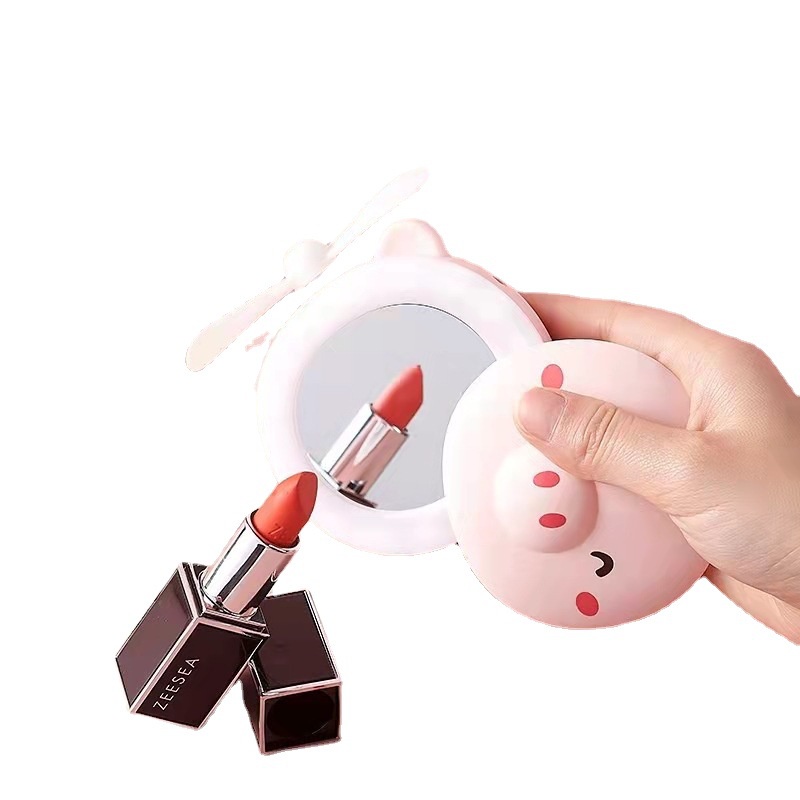 Quạt USB mini Cầm Tay Kèm Gương Trang Điểm Dễ Thương