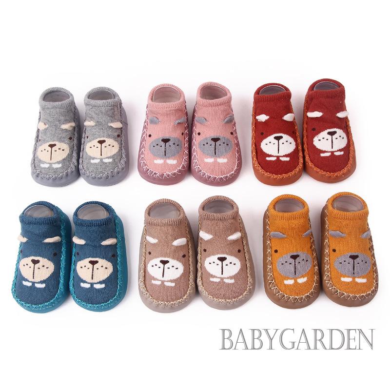 Giày Đế Mềm Chống Trượt Kiểu Dáng Hoạt Hình Xinh Xắn Dành Cho Bé 0-18 Tháng Tuổi