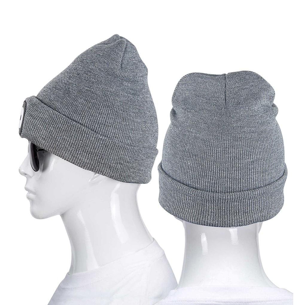 Mũ Beanie Dệt Kim Tích Hợp Đèn LED Độc Đáo
