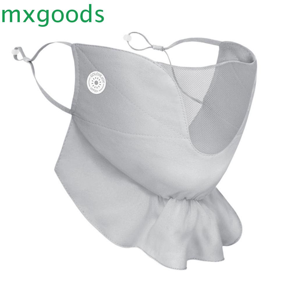 MXGOODS Khẩu Trang Chống Tia uv Bằng Lụa Lạnh Màu Trơn Thoáng Khí Thời Trang Cho Nam Và Nữ