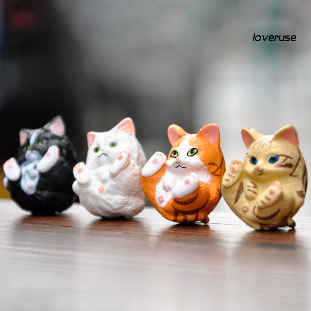 Set 8 Đồ trang trí Mèo Xinh Xắn Dùng Để Trang Trí Nội Thất / Tiểu Cảnh