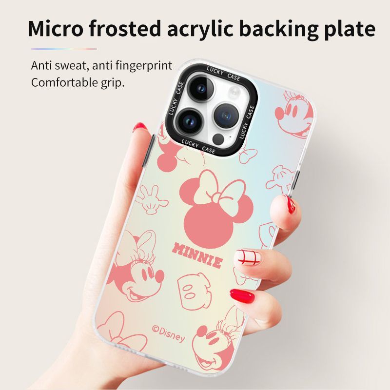 Ốp Điện Thoại Màu Laser Họa Tiết Đầu To Minnie Cho Iphone Xr128Plus 1314IMD promax Apple 2UUU