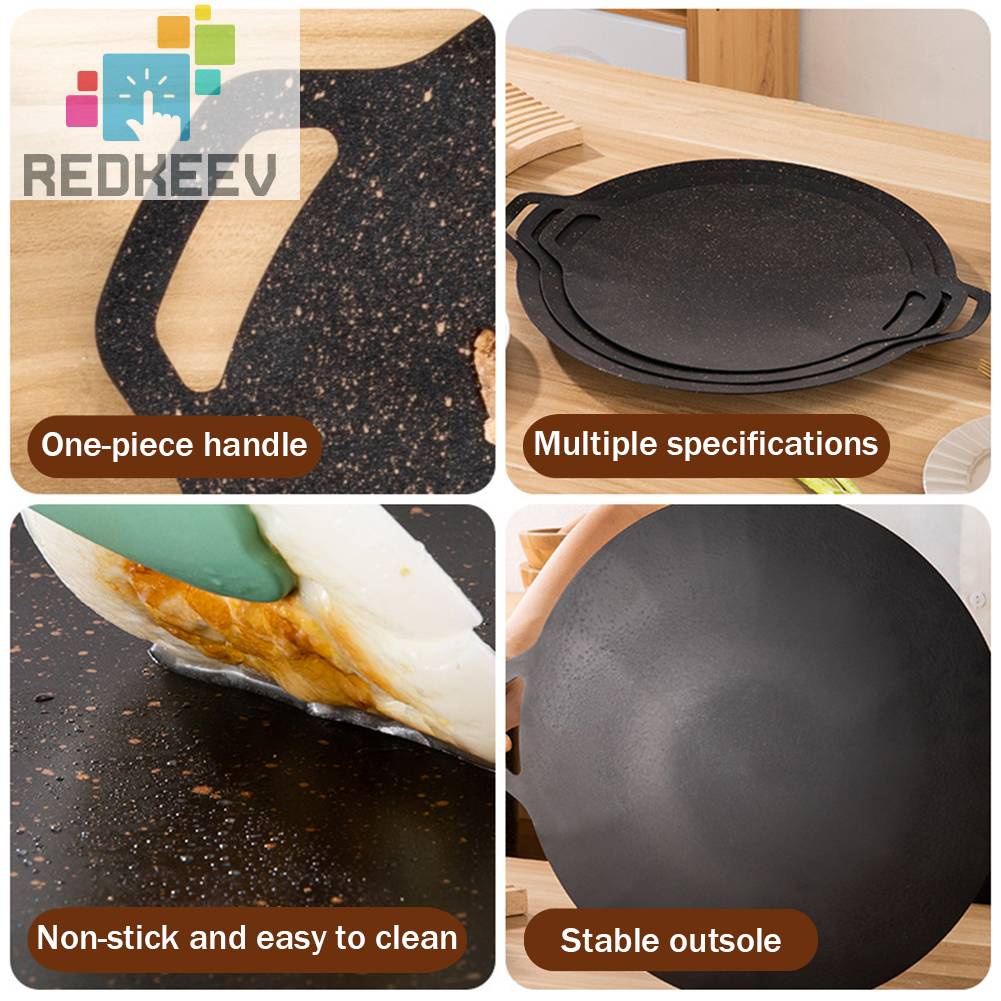 Chảo Chiên Thịt Bbq Bằng Sắt Siêu Bền Tiện Dụng Cho Hoạt Động Ngoài Trời