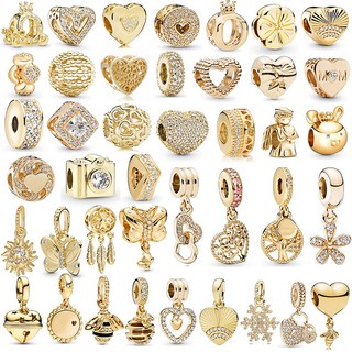 Hạt Charm Hình Vương Miện Màu Vàng Kim Phù Hợp Làm Trang Sức Thời Trang Cho Nữ