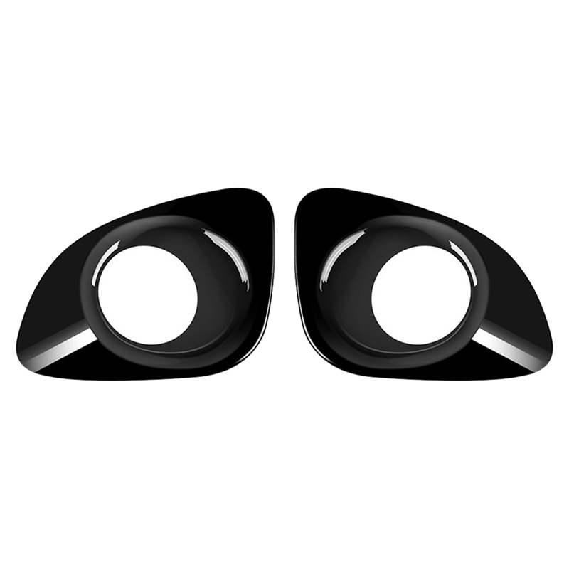 1 Cặp Khung Viền Đèn Sương Mù Phía Trước Màu Đen Bóng Thay Thế Chuyên Dụng Cho Toyota Corolla Cross 2021-2023