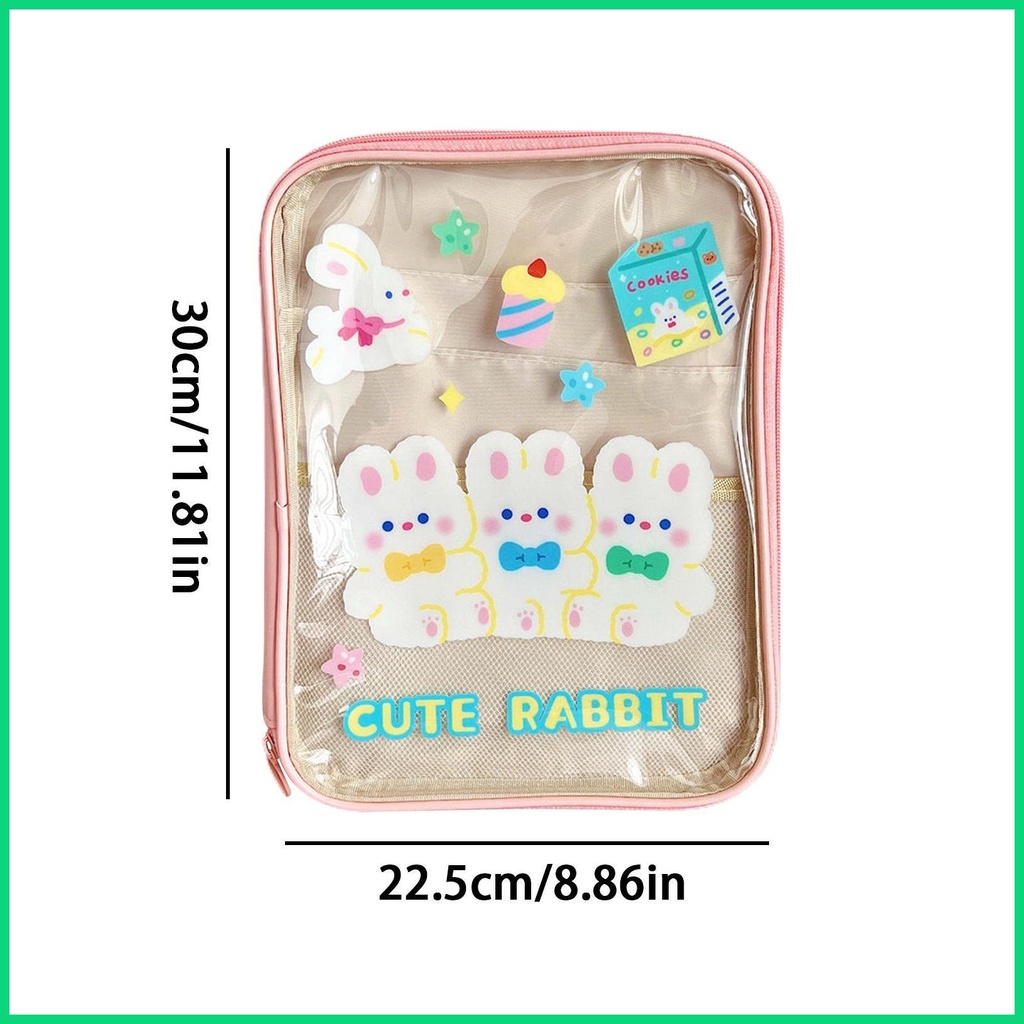 Túi Đựng Máy Tính Bảng Chống Sốc Có Khóa Kéo Họa Tiết Hoạt Hình Cho jiwvn