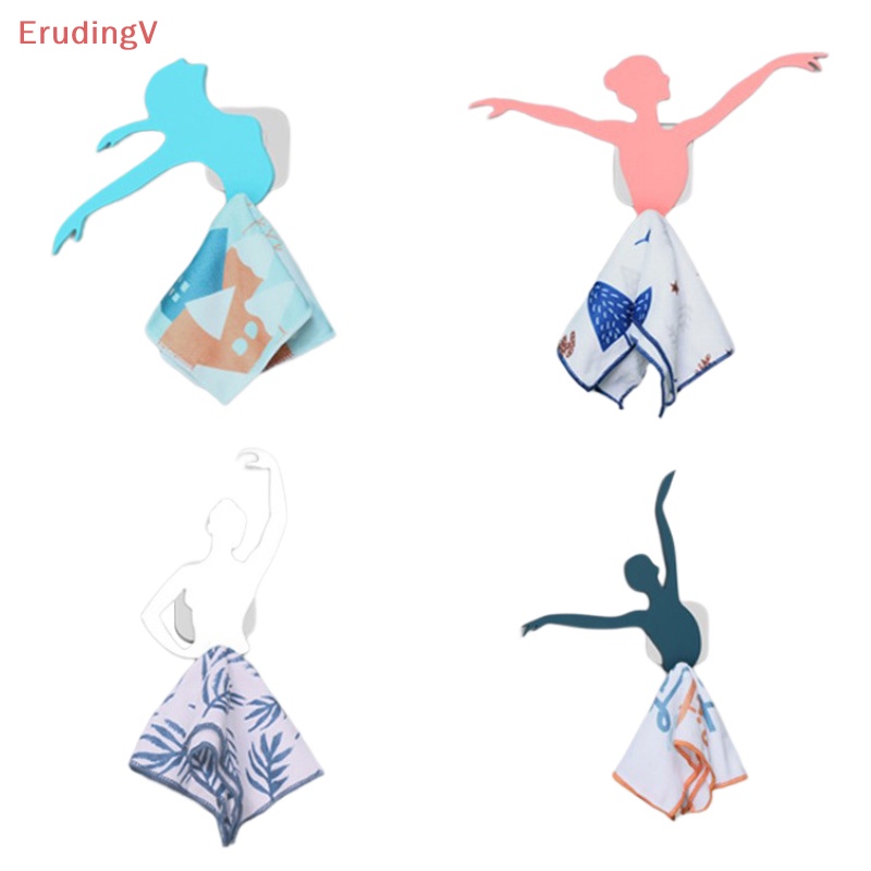 [ErudingV] Móc Treo Khăn Tắm / Khăn Múa Ba Lê Chống Trượt Không Cần Khoan Tường Nghệ Thuật [Mới]