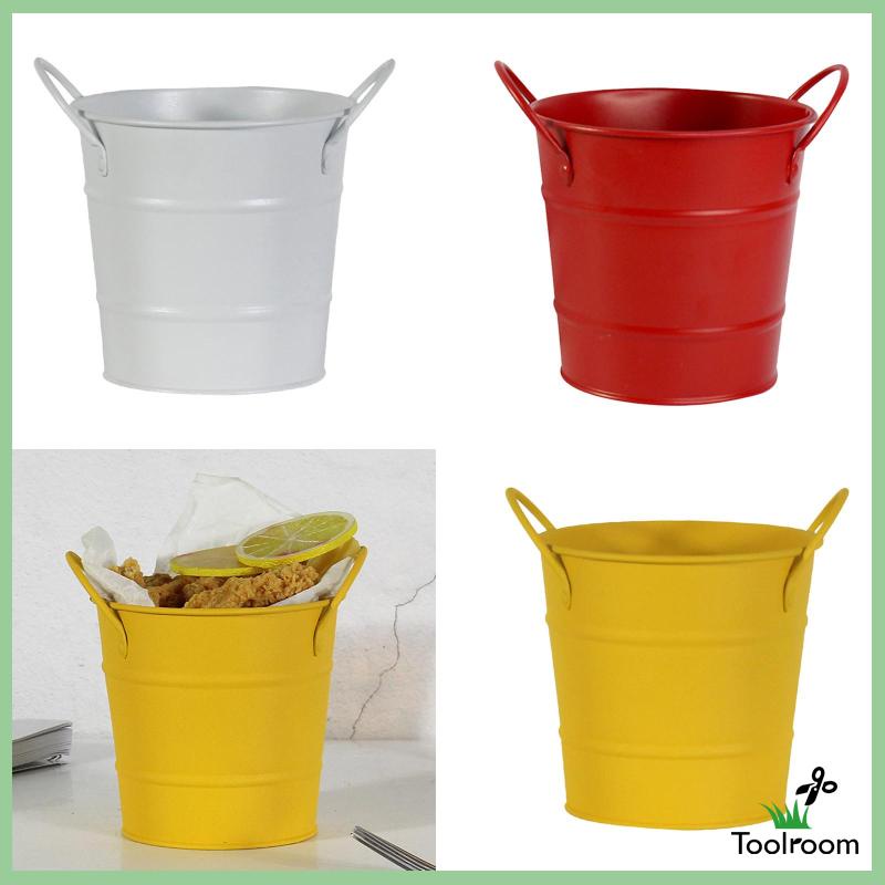 Xô Đựng Khoai Tây Chiên Có Tay Cầm Màu Trắng