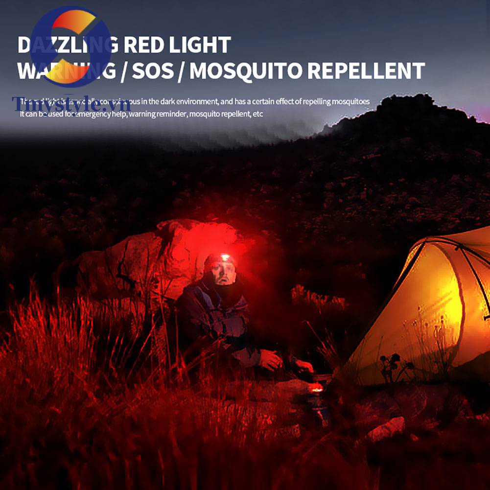 Đèn Pin Đội Đầu XPE LED 4 Mức Độ Sáng 400lm Chống Thấm Nước