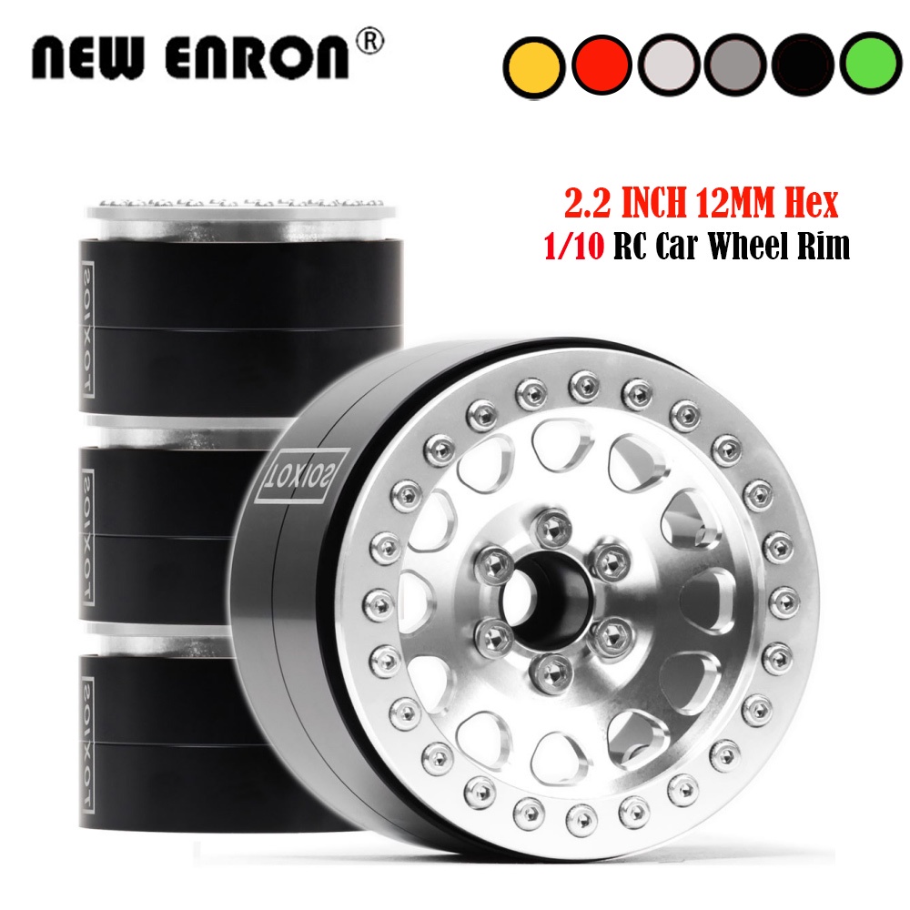 4pc 2.2 " Vành bánh xe hạt RC Hub 12mm Hợp kim CNC Hex cho RC Rock Crawler Car 1 '10 HPI Axial SCX10 II Wraith RR10 KM5 YETI KM2 Traxxas TRX4