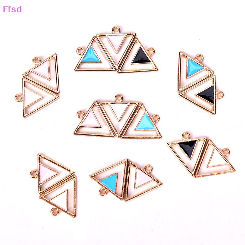 {Ffsd} Set 10 Mặt Dây Chuyền Tráng Men Hình Chữ Ch Làm Trang Sức Thủ Công DIY Bán Chạy