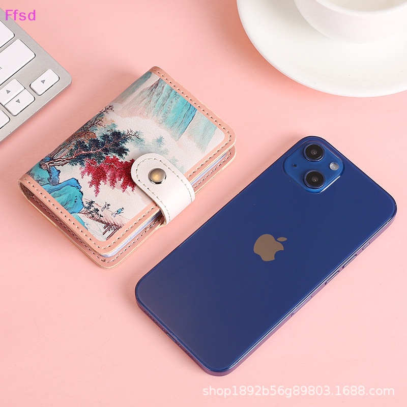 {Ffsd} Ví Đựng Thẻ ID Tiền Xu Thẻ Xe Buýt Phong Cách Retro Chống Trộm Phong Cách Doanh Nhân Bán Chạy