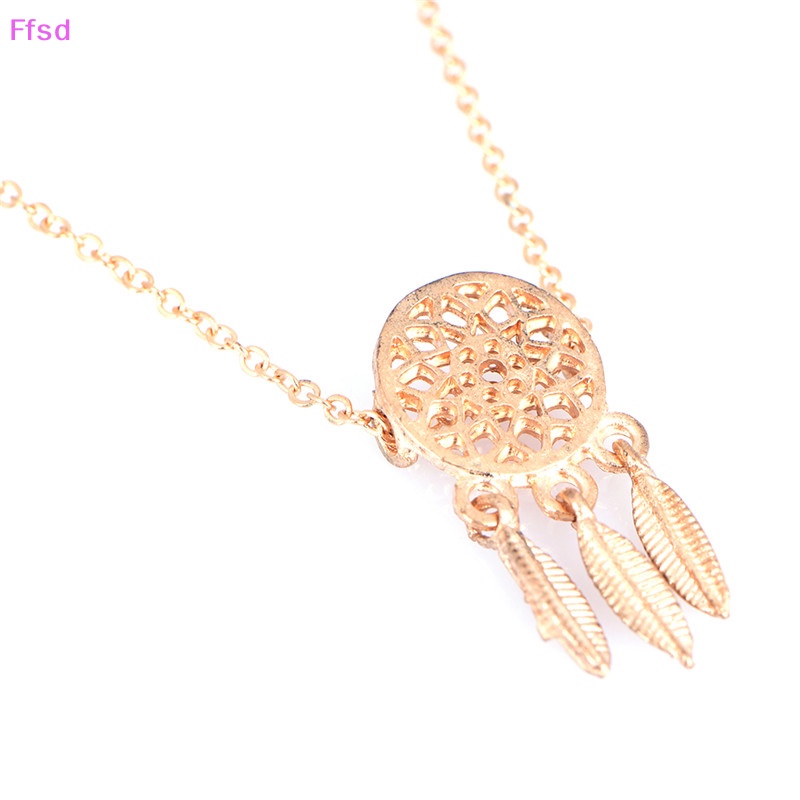 {Ffsd} Vòng Đeo Tay Chuỗi Xích Hình Lưới Giấc Mơ Lông Vũ Tua Rua Trang Sức Thời Trang Cho Nữ