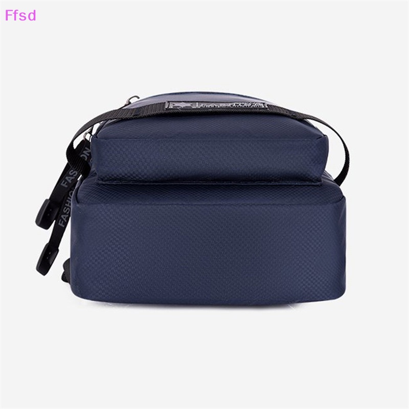 {Ffsd} Ba Lô Nylon Đeo Chéo Ngực Có Cổng Sạc USB Thời Trang Du Lịch Bán Chạy