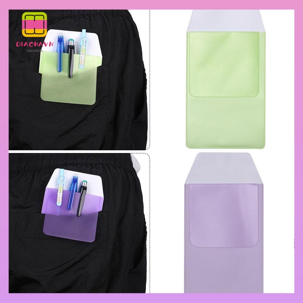 DIACHAVN Bộ 3 Túi Đựng Bút Bằng Nhựa PVC Nhiều Màu Sắc Ốp