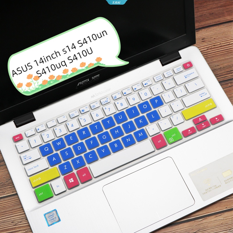 1 Miếng Bọc Bàn Phím Máy Tính ASUS 14 Inch Bằng Silicon Màu Trơn Chống Nước Chống Bụi S14 S410un S410uq S410U