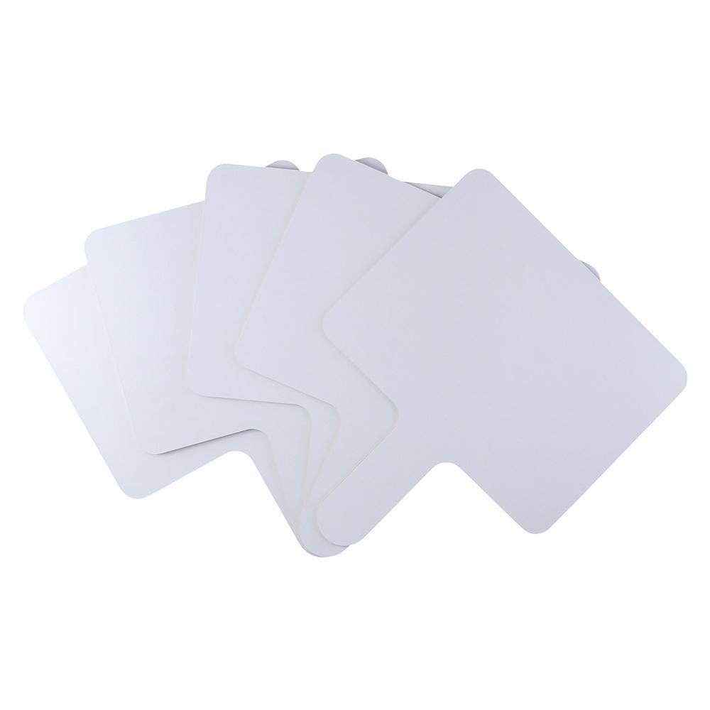 CHOOKEY Set 5 Tấm Bảng Trắng Hai Mặt Cầm Tay Khô Xóa Được Cho Cuộc Họp / Văn Phòng